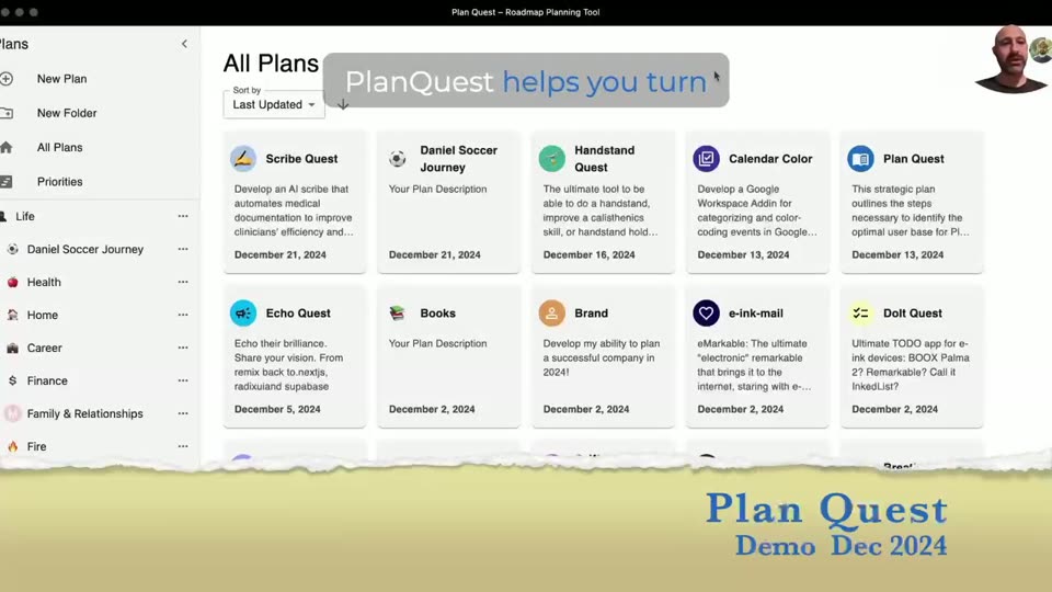 Plan Quest video 1